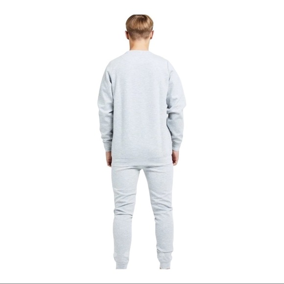 Illusive London Dual Crew Sweater - Grey Unisex - Picture 3 of 14